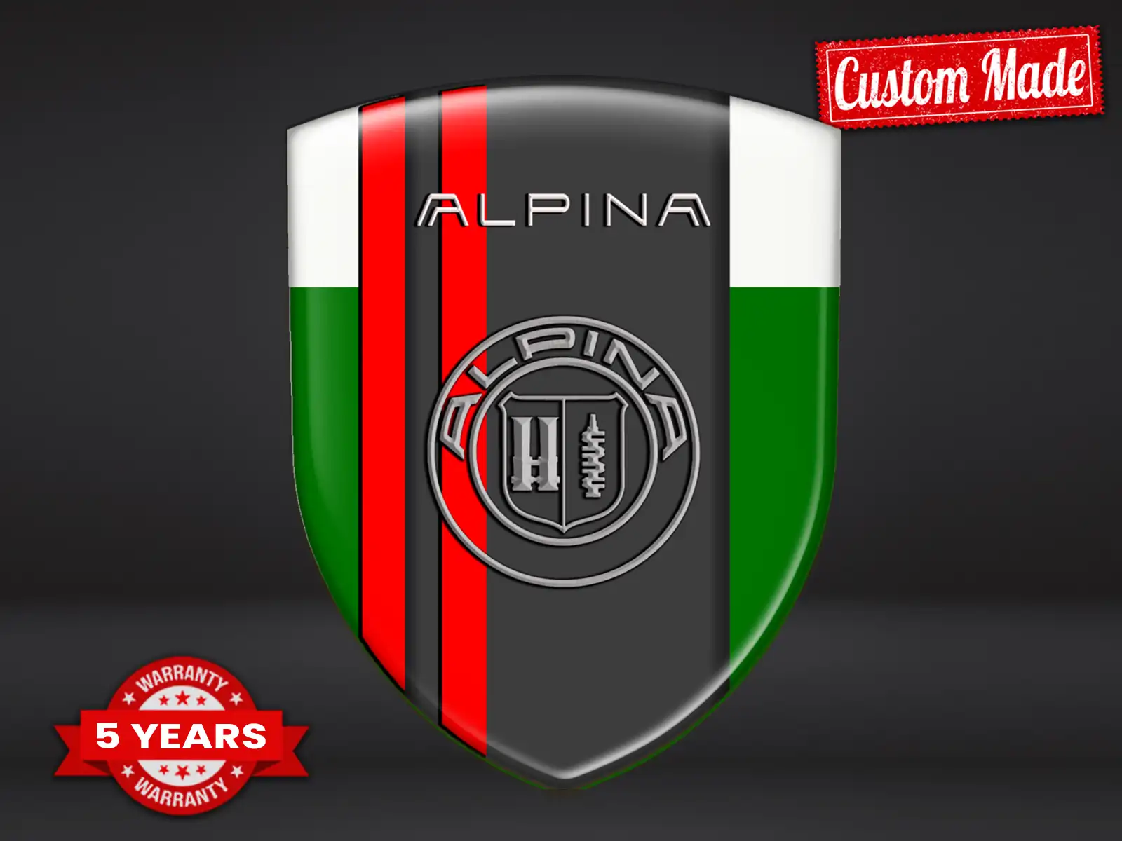 Alpina Doming Sticker Hochwertig Pro Anpassbar